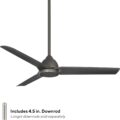 WAC Smart Fans Mocha Indoor and Outdoor 3-Blade Smart Home Ceiling Fan